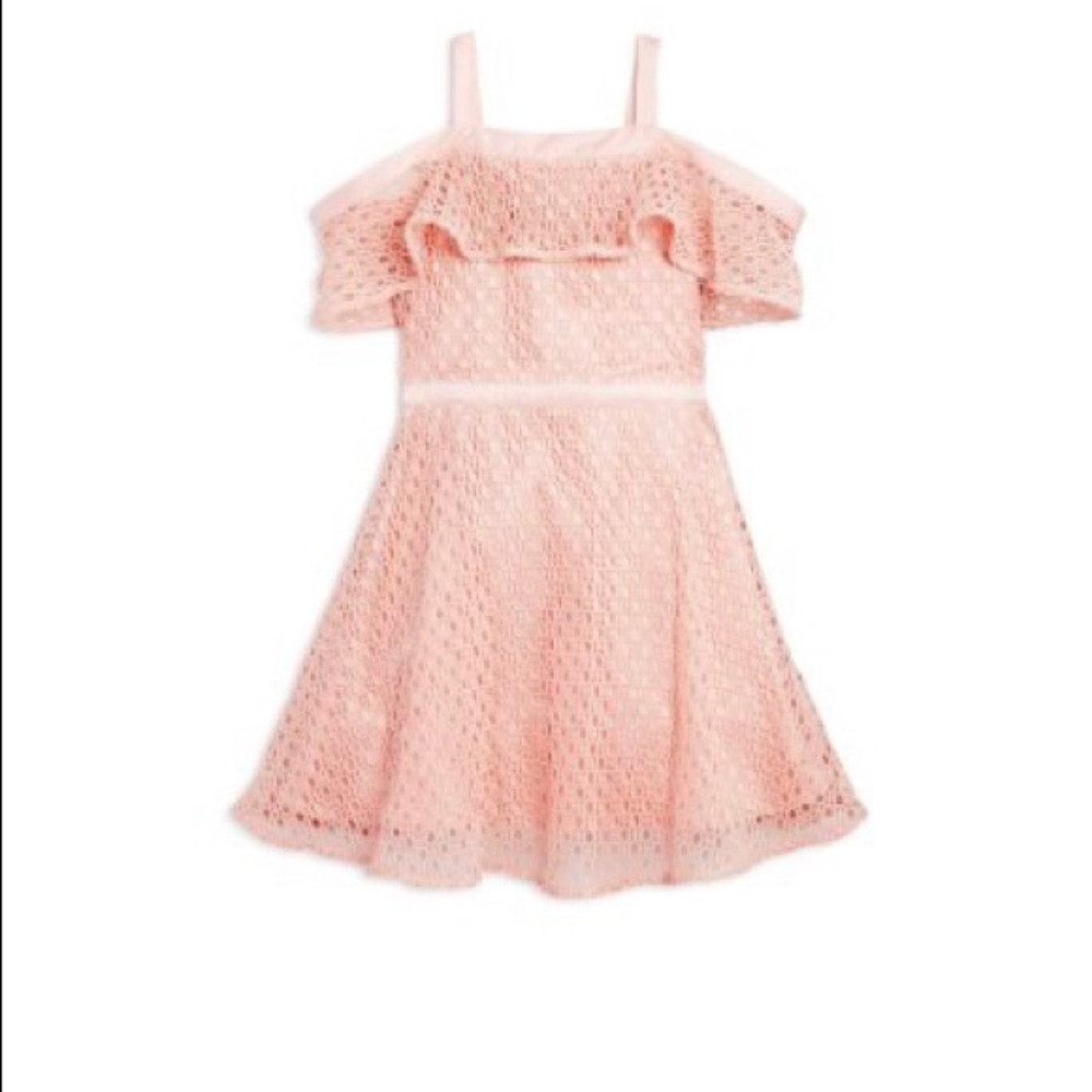 Bardot Junior Girls, Mesh cold Shoulder Dress
